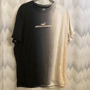 Hollister Black and Cream Men's Shirt